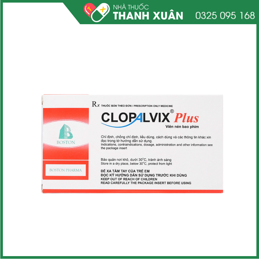 Clopalvix Plus ngừa xơ vữa động mạch, phòng ngừa huyết khối